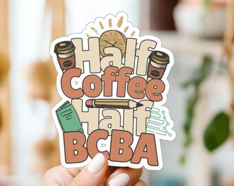 Adesivo terapia ABA, merchandising terapista ABA, tecnico comportamentale registrato, regalo analista comportamentale, adesivo simpatico terapista comportamentale, regali RBT