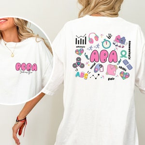 Camiseta personalizada de RBT, camiseta de analista de conducta, camisetas de RBT, camiseta de terapia ABA, regalo personalizado para BCBA, camiseta de BCaBA, camiseta de terapeuta de conducta