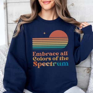 Neurodiversity Sweatshirt, Autism Awareness Sweater, Accept Advocate Crewneck, Education Support Top, BCBA Behavior Analyst, RBT ABA Therapy