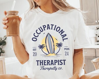 Comfort Colors® Cute Occupational Therapy Shirt, OT Shirt, Occupational Therapy Gifts, OT Graduation Gift, Therapy Shirts, Retro OT Shirt