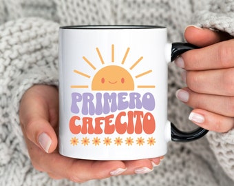 Aber erste Cafecito-Tasse, Kaffeetasse für weibliche Latina, Geschenk für sie, hispanisches Kaffeeliebhaber-Geschenk, lustige Latina-Tasse, Geschenk für mexikanische Mutter