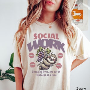 Cute Social Worker Shirt, Gift For Social Worker, School Counselor Tshirt, Therapist Clothes, School Social Worker Tee, Comfort Colors Top