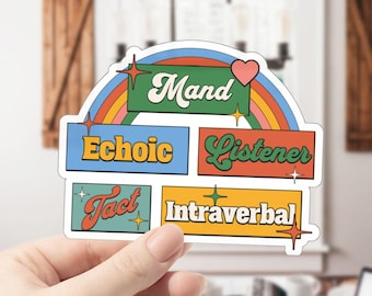 ABA Therapy Sticker, ABA Therapist Merch, Registered Behavior Technician, Behavior Analyst Gift, Cute Behavior Therapist Sticker, RBT Gifts