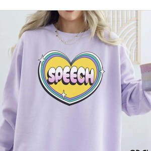 Speech Therapy Sweatshirt, Speech Language Pathologist, Future Speech Therapist, Speech Sweatshirt, SLP Shirt, SLP Gifts, Retro SLPA Sweater