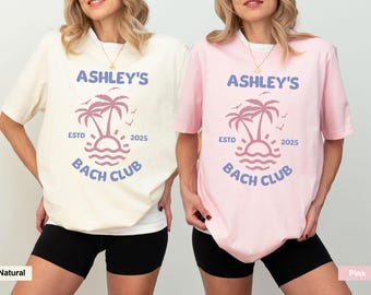 Customized Bachelorette Shirts, Miami Bachelorette, Bachlorette Shirts, Bach Club Shirts, Bridal Party Shirts, Beach Bach Shirts, Girls Trip