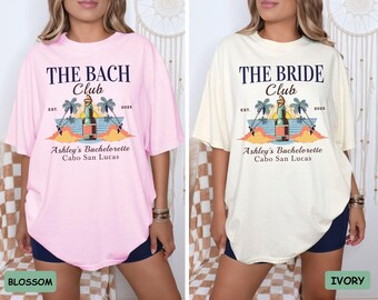 Customized Bachelorette Comfort Colors Shirts, Miami Bachelorette, Bachlorette Shirts, Bach Club Shirts, Bridal Party Shirts, Beach Bach