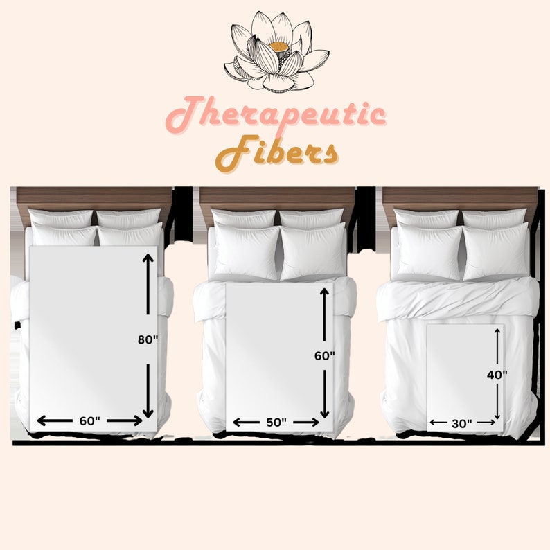 May include: Three white duvet covers on beds with measurements in inches. The largest duvet cover is 80 inches by 60 inches, the middle duvet cover is 60 inches by 50 inches, and the smallest duvet cover is 40 inches by 30 inches.
