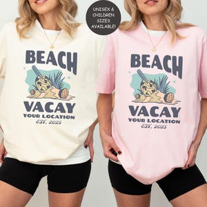 Boho Beach Shirts, Personalized Caribbean Family Adventure, Vacation Group Shirts, Matching Mexico Group Trip, Hawaii Island, Kids Sizes