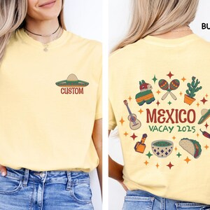 Custom Comfort Colors® Family Beach Shirts, Personalized Matching Group Vacation TShirt, Girls Trip Tropical Island, Family Vacation 2025