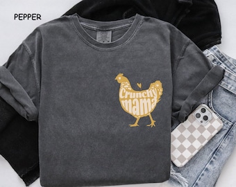 Knapperig moedershirt, natuurlijk mamacadeau, ik bak mijn eigen brood shirt, homeschool moeder t-shirt, homesteading cadeau, trendy grappige moeder, zuurdesembrood