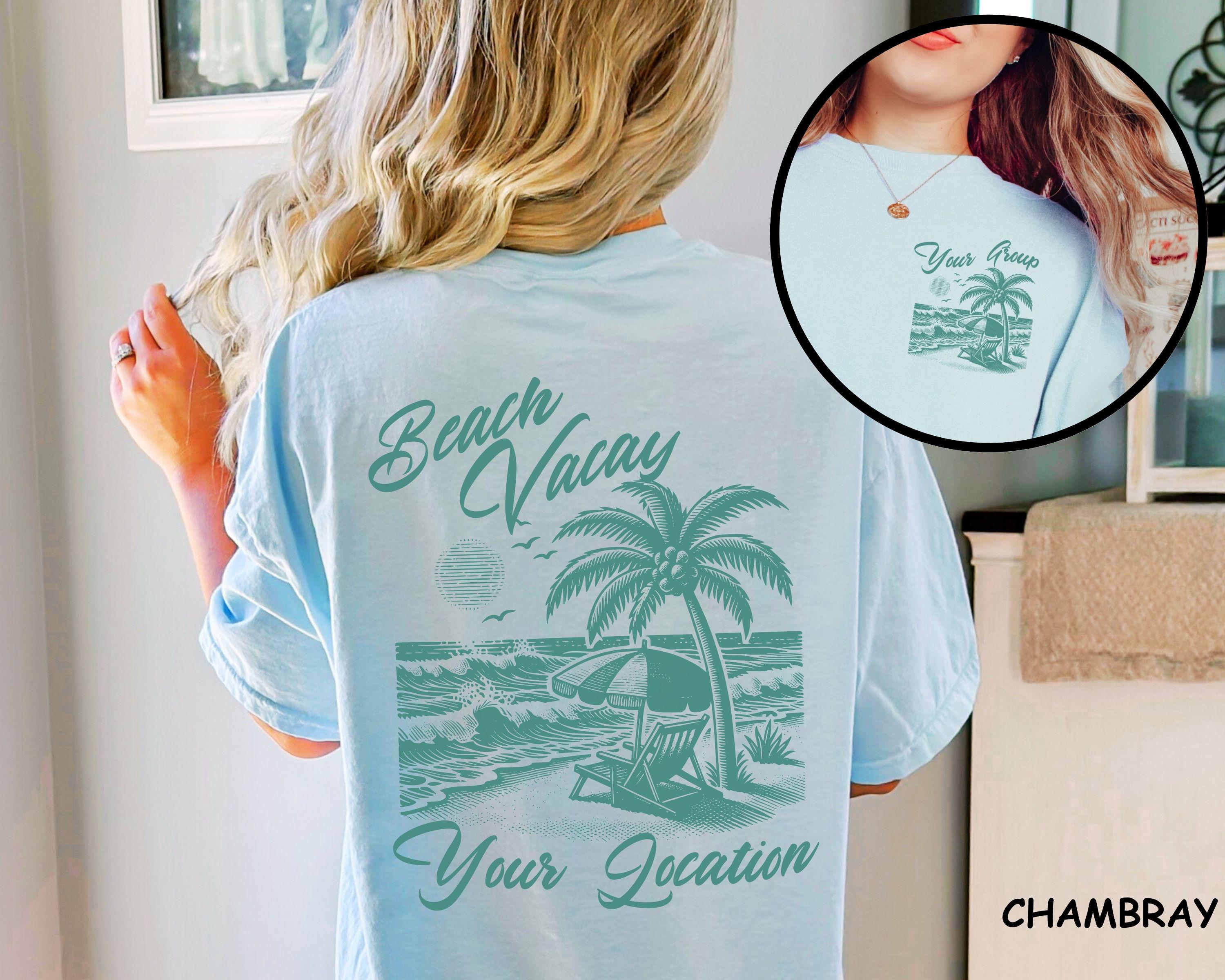 Custom Family Beach Trip Shirt, Comfort Colors Matching Group