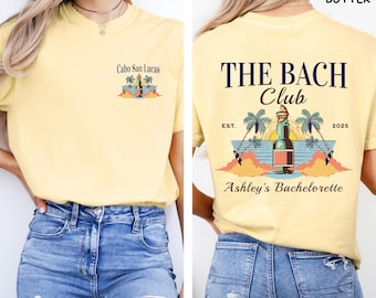 Customized Bachelorette Comfort Colors Shirts, Miami Bachelorette, Bachlorette Shirts, Bach Club Shirts, Bridal Party Shirts, Beach Bach