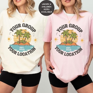 Boho Beach Shirts, Personalized Caribbean Family Adventure, Vacation Group Shirts, Matching Mexico Group Trip, Hawaii Island, Kids Sizes
