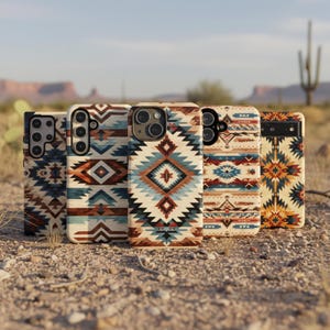 Funda para iPhone 17 Pro Max con arte occidental: diseños nativos americanos, del suroeste y aztecas