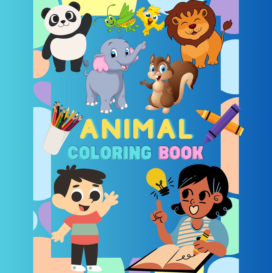 animal-coloring-page-for-kids-etsy
