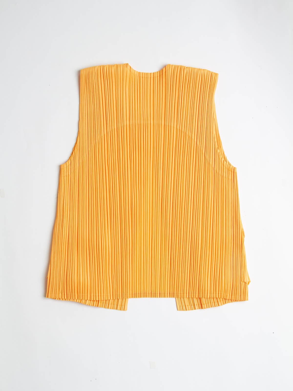 Issey Miyake Pleats Please Orange Multi Pocket Button Down