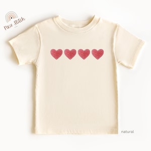 Gummy Hearts Toddler T-Shirt, Sour Candy Gummies Heart Shirt for Kids and Toddlers, Cute Love Tee for Girls, Gift for Granddaughter