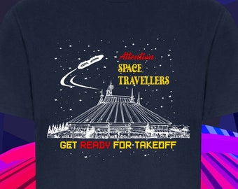 Disney World Space Mountain Inspired T-Shirt - Disneyland Ride / Disney Park Merch, Disney Tshirt