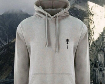LOTR, Aragorn, König von Gondor inspirierter bestickter Pullover / Sweatshirt / T-Shirt / Stickgeschenk