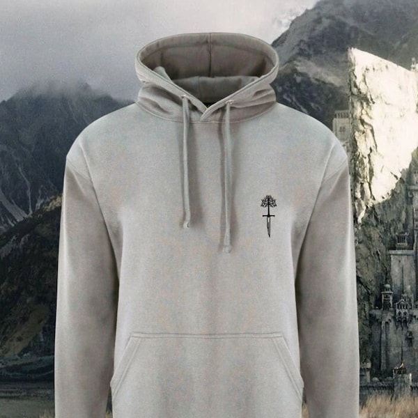 LOTR, Aragorn, König von Gondor inspirierter bestickter Pullover / Sweatshirt / T-Shirt / Stickgeschenk