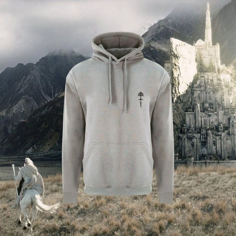 Aragorn king of Gondor Lord of the rings embroidered hoody sweater t shirt