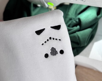 Suéter / sudadera / regalo bordado inspirado en Storm Trooper: Obi-Wan Kenobi, Darth Vader y Luke Skywalker