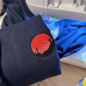 Star Wars Mustafar inspirierter Pullover / Sweatshirt / Stickerei Geschenk - Obi-Wan Kenobi & Anakin Skywalker