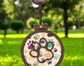 Love and Loyalty - Story card & matching wooden ornament gift set. Personalized Dog ornament. Keepsake dog ornament.