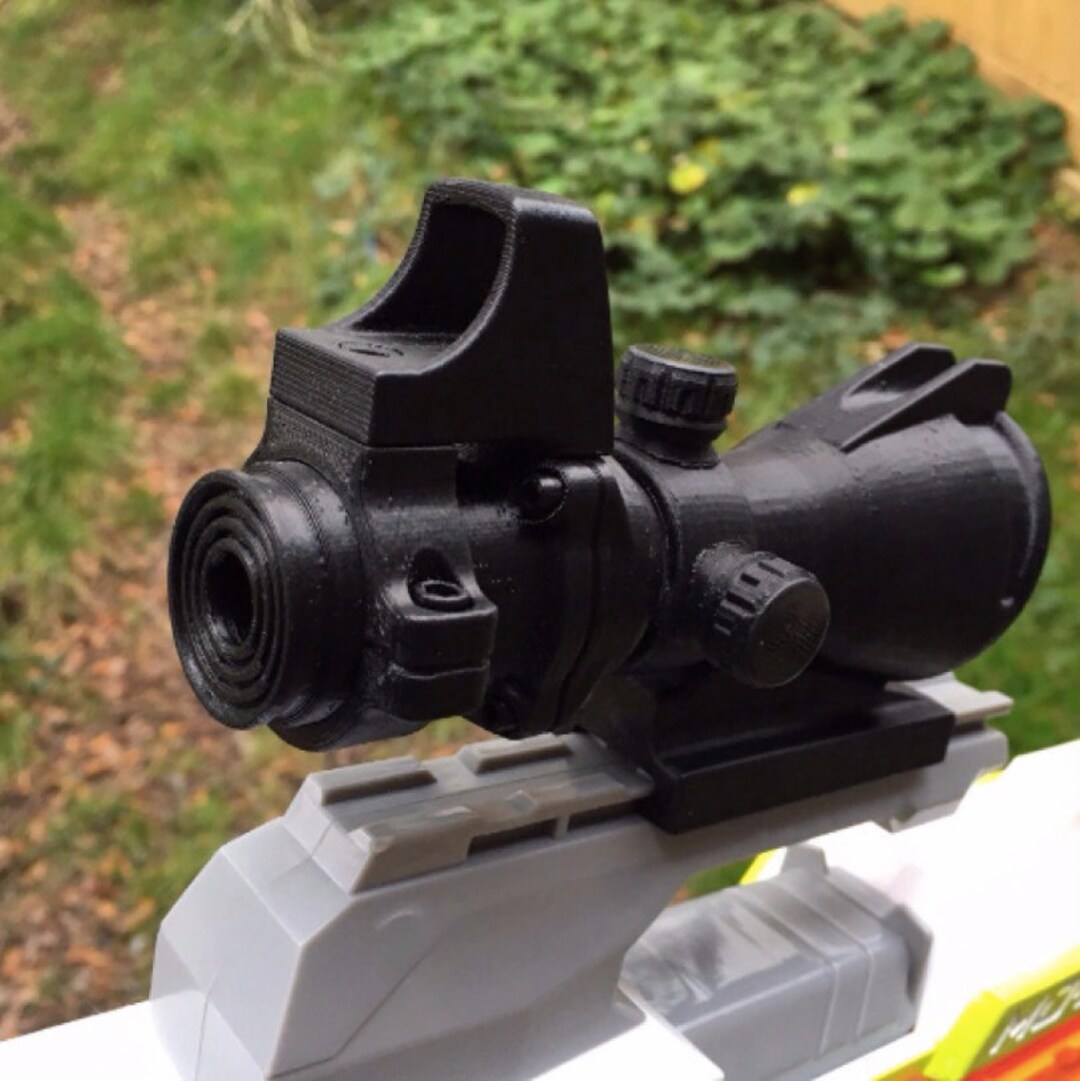 3D Printed ACOG Hybrid Nerf Gun Scope Nerf Modify Toy ACOG Etsy