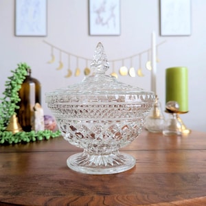 Anchor Hocking Large Candy Dish | Wexford Pattern
