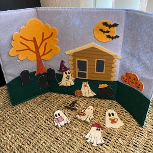 Halloween / Ghost themed felt playmat set