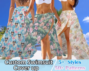 Custom Photo Beach Sarong: Personalized Swimsuit Cover-Up
