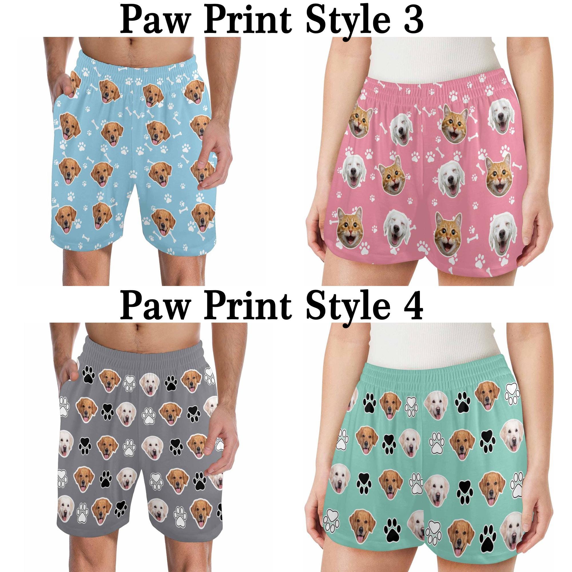 Custom Face Pajama Shorts,Personalized Pajama Trousers for MenWomen,Custom Pet Picture Couple Pajama Pants,Father's Day Pants,Birthday Gift
