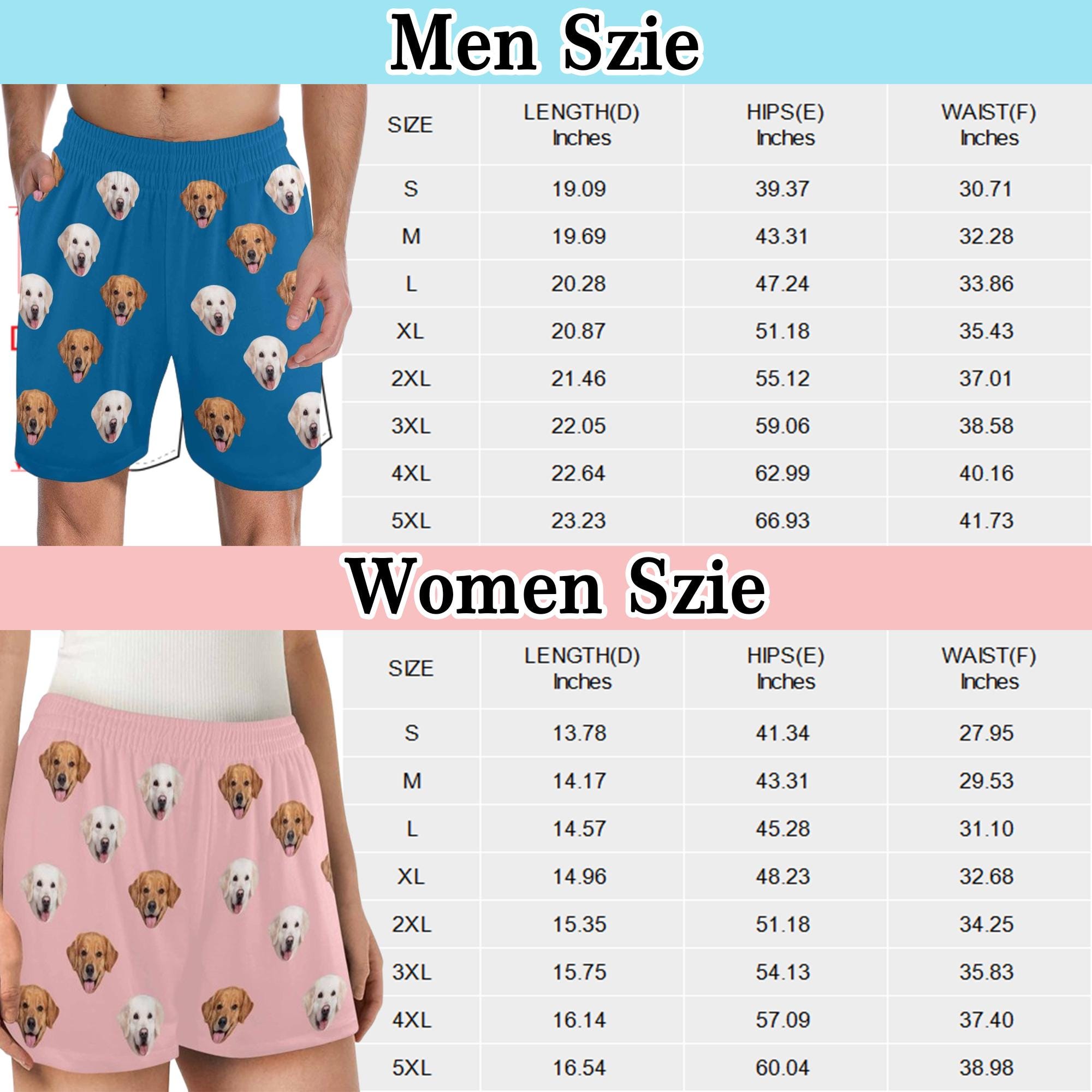 Custom Face Pajama Shorts,Personalized Pajama Trousers for MenWomen,Custom Pet Picture Couple Pajama Pants,Father's Day Pants,Birthday Gift