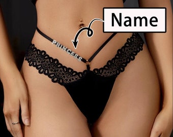 Customized Thong Chain with Name,Thong Bikini, Custom Name Belly Chain,Personalized Waist Chain, Bikini Chain, Body Jewelry, Christmas Gift