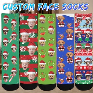 Custom Face Christmas Socks: Personalized Photo Socks