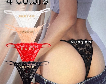 Customized Thong Chain with Name, Thong Bikini, Custom Name Belly Chain, Personalized Waist Chain, Bikini Chain, Body Jewelry, Birthday Gift
