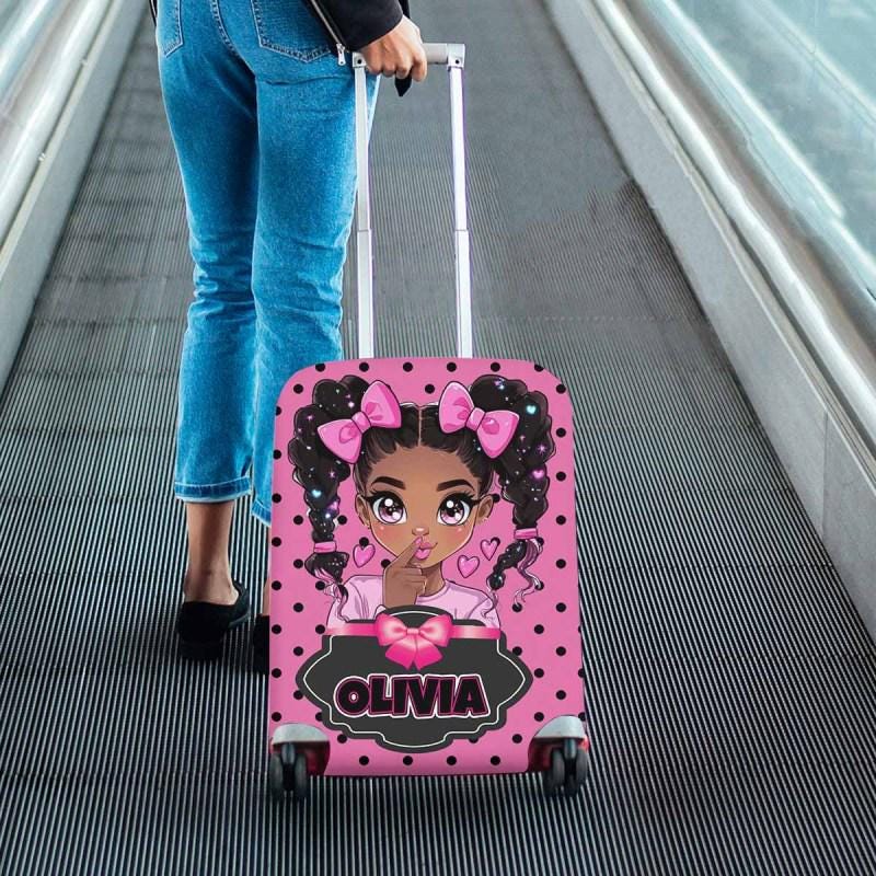 Custom Afro Black Girl Backpack Sets,Name School Bookbag for Elementary Girls,Preschool Name Schoolbag with Lunch Box,Back to School Gift