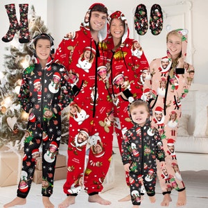 Hooded family christmas pajamas hotsell