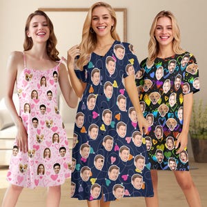 Pijama con foto personalizada: camisón personalizado con cara de mascota