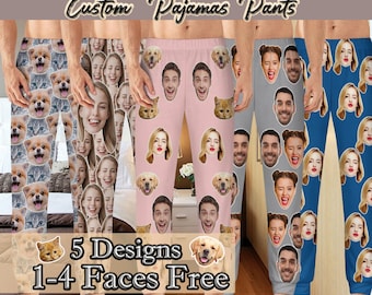 Custom Face Pajama Pants: Personalized Photo Pajama Trousers