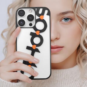 Custom 3D Printed Name iPhone Case: Personalized Letter Cover