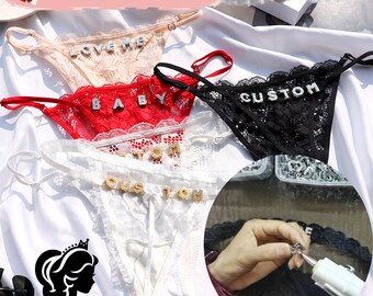 Customized Thong Chain with Name, Thong Bikini, Custom Name Belly Chain, Personalized Waist Chain, Bikini Chain, Body Jewelry, Birthday Gift