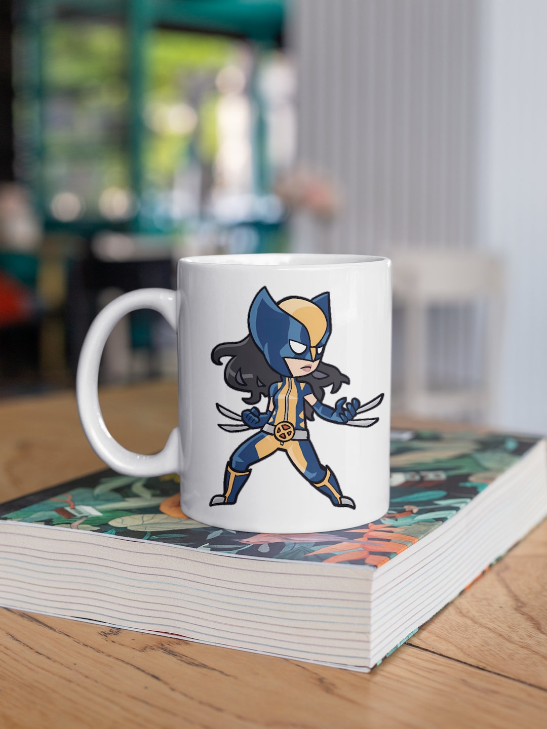Marvel Cute Chibi X-23 11oz White Glossy Mug Perfect Gift for X-men and ...