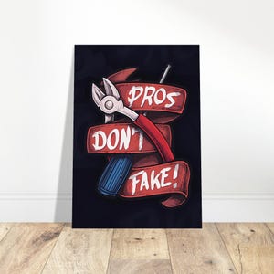 Counter-Strike 2 | Pros Don’t Fake Counter Terrorist Poster | Premium Semi-Glossy Paper | Perfect Gift for CSGO Fans