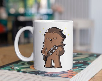 Star Wars | Cute Chibi Chewbacca | 11oz White Glossy Mug | Perfect Gift for Star Wars and Chewie Fans