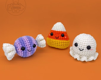 Halloween Cuties | Crochet Pattern Bundle | Digital PDF Downloads | Amigurumi • Halloween • Autumn • Fall Decor • Play Food • Handmade Gift