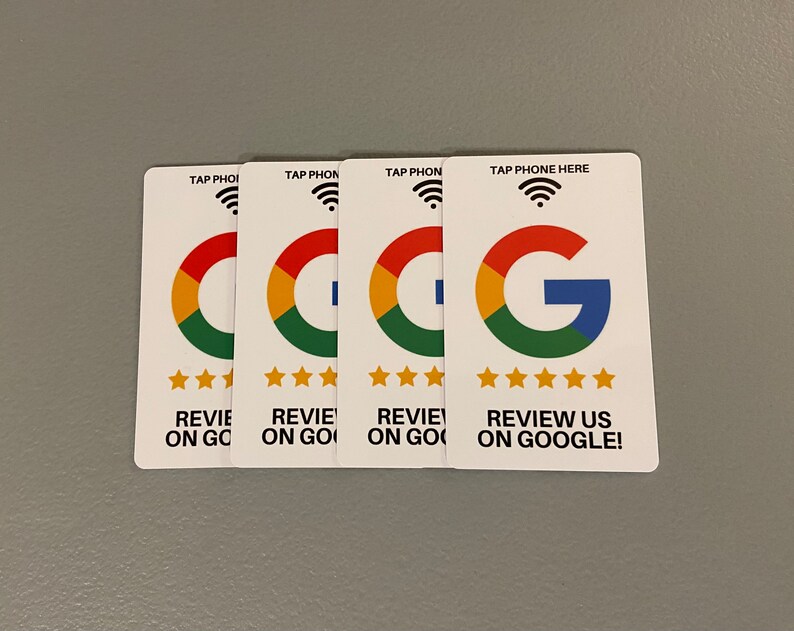 NFC Contactless Google Review Card, Tappable Google Review Card, Instantly Bring Customers to