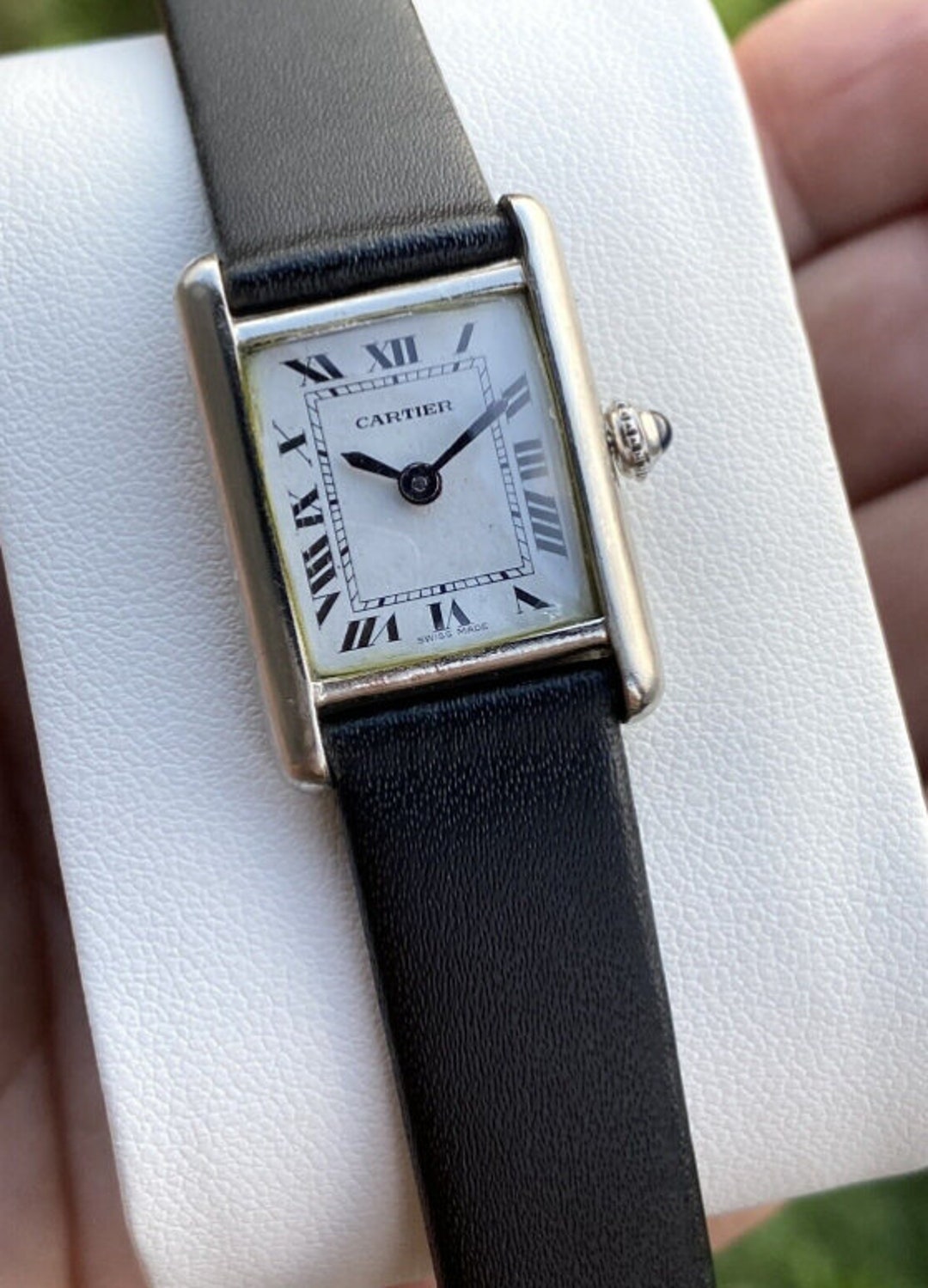 Vintage Must De Cartier Tank Ladies Watch Wind Manual Argent Etsy