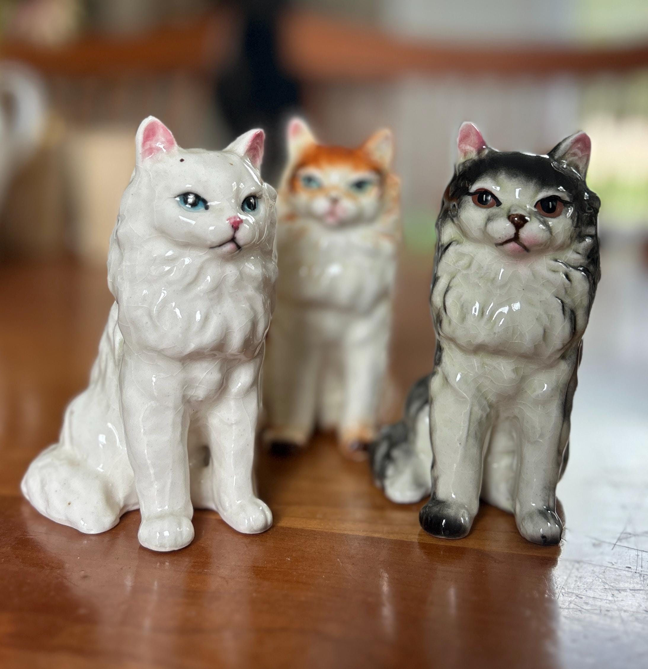 Cat Figurines Vintage Japan - Etsy